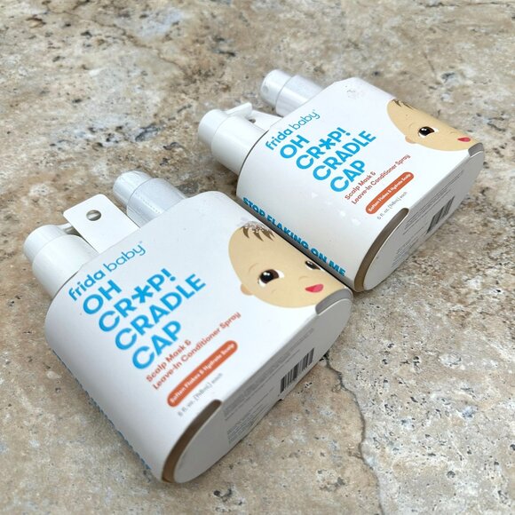 2X Frida Baby Oh Cr*p! Cradle Cap Scalp Mask & Leave-In Conditioner Spray New - Picture 10 of 10